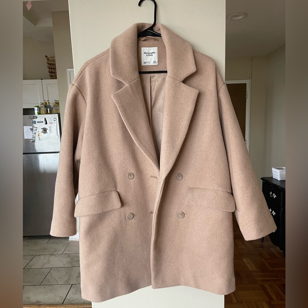 Abercrombie wool-blend coat